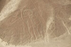 A Human Among the Other depictions in the Nazca Lines Group